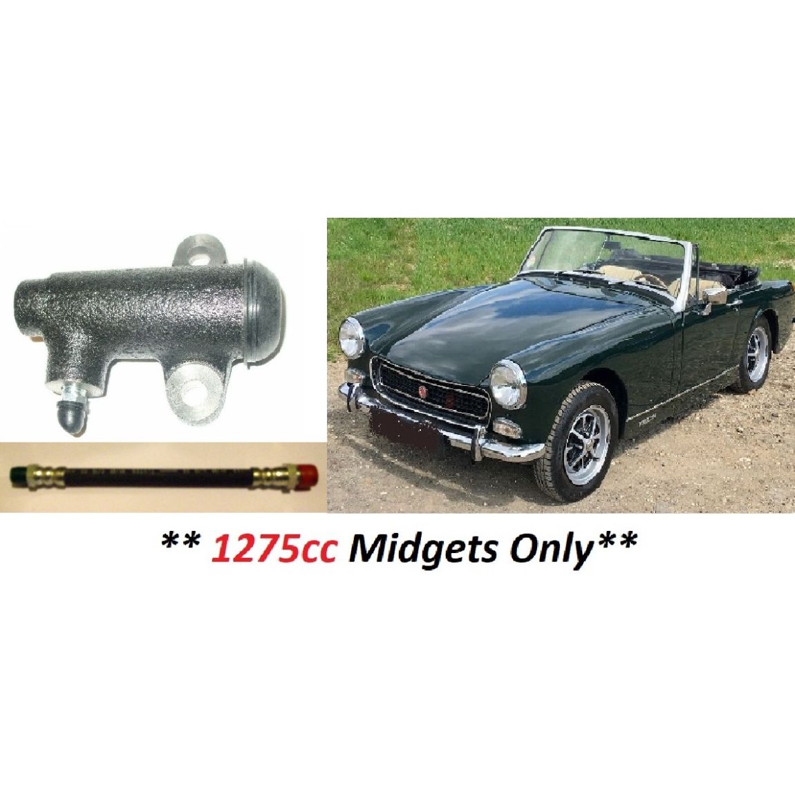CLUTCH SLAVE CYLINDER & HOSE (MG Midget Mk3) (1275cc) (1966- 74) 